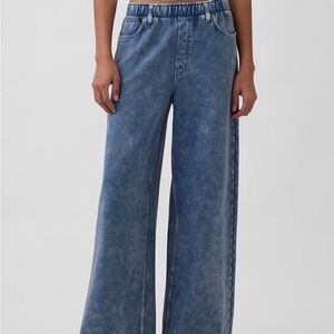 GAP Soft heavyweight baggy sweatpants printed denim in Small